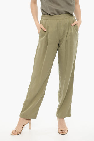 Pantaloni Svasati a Una Pince 