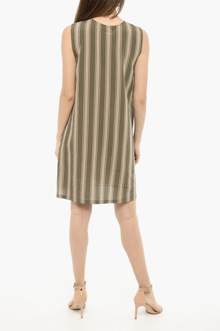 Vestito Shift SCULLY a Righe Pencil con 3-Bottoni