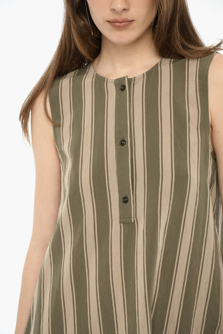Vestito Shift SCULLY a Righe Pencil con 3-Bottoni