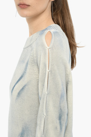 Gradient-Effect Crew-Neck Sweater