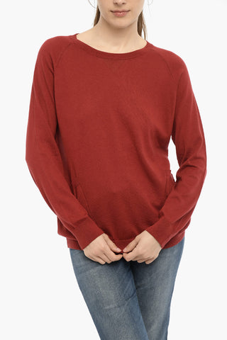 Maglia Leggera Girocollo con Tasche Laterali