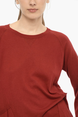 Maglia Leggera Girocollo con Tasche Laterali