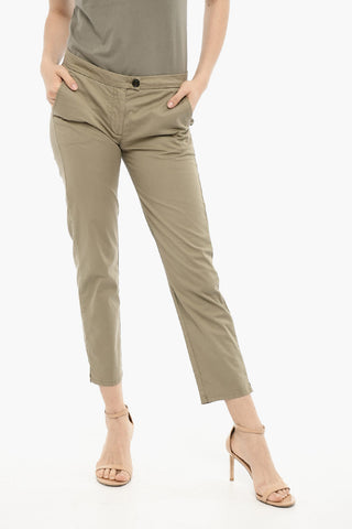 pantaloni a 4 Tasche in Cotone Stretch