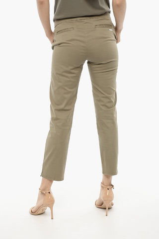 pantaloni a 4 Tasche in Cotone Stretch