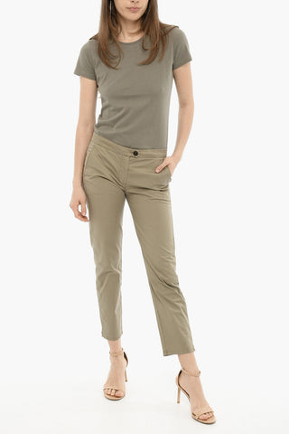 pantaloni a 4 Tasche in Cotone Stretch