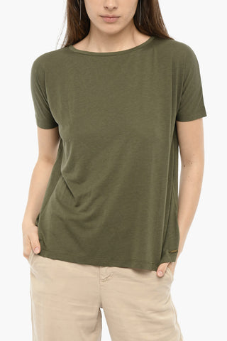 T-Shirt Girocollo in Tinta Unita