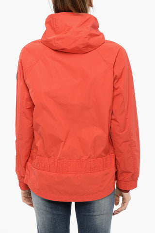 Hooded ERIE Windbreaker Jacket with Ruched Details