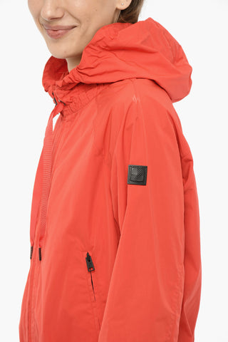 Hooded ERIE Windbreaker Jacket with Ruched Details
