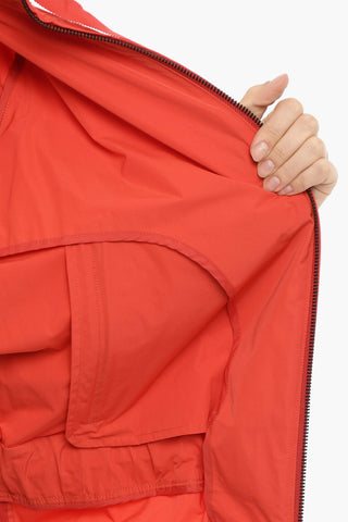 Hooded ERIE Windbreaker Jacket with Ruched Details