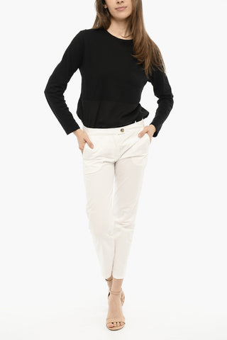 Split Hem NEW YORK Slim Fit Pants