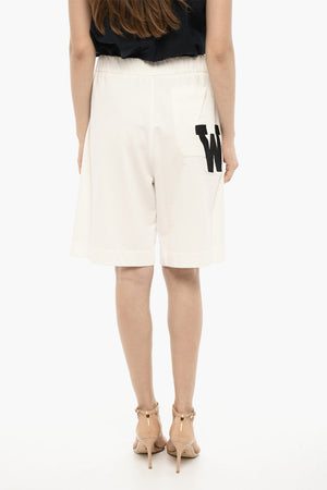 Cotton Shorts with Patch