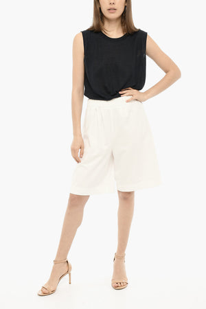 Cotton Shorts with Patch
