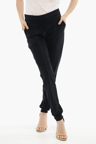 Leggings in Nylon Stretch Con Elastico in Vita