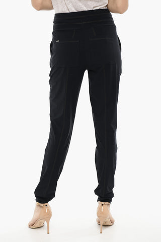 Leggings in Nylon Stretch Con Elastico in Vita
