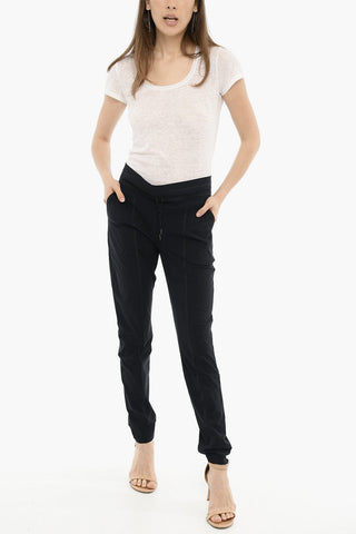 Leggings in Nylon Stretch Con Elastico in Vita