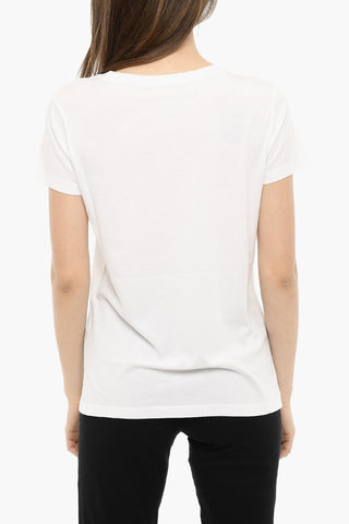 Two-Tone Striped Crew-Neck T-shirt