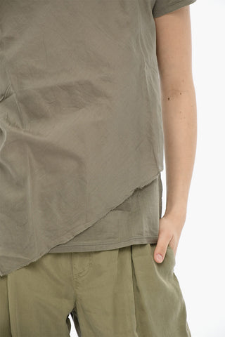 T-shirt Girocollo BONDED in Cotone a Tinta Unita