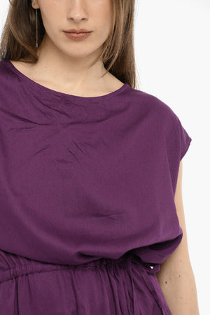 Twill Maxi Dress in Solid Color