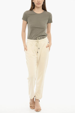 Cuffed Hem Cotton Joggers