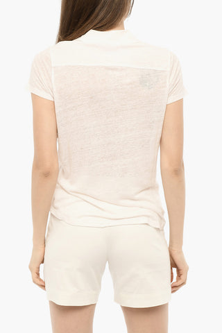 Linen Sheer Polo shirt