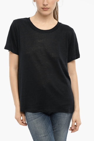 T-shirt Girocollo MIXED In Doppio Tessuto