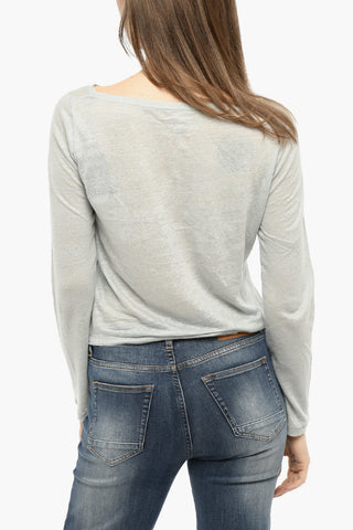 Linen Crew-Neck T-shirt