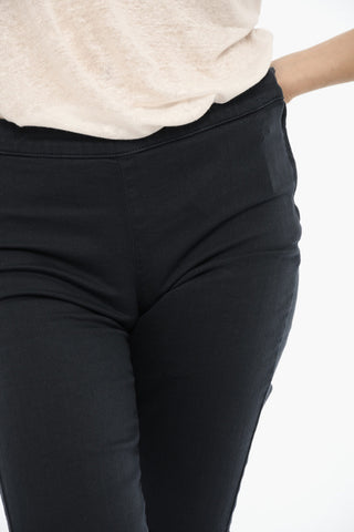 Turn-Up Hem Shorts with Gold Closure