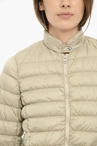 Solid Color MAYFLOWER Lightweight Down Jacket with Zipped Closure