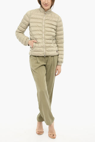 Solid Color MAYFLOWER Lightweight Down Jacket with Zipped Closure