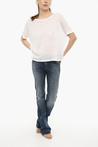 Linen Crew-Neck T-shirt