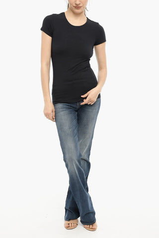 Solid Color Crew-Neck T-shirt