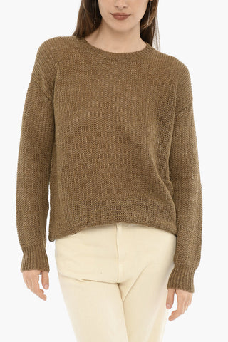 Linen Crew-Neck Sweater