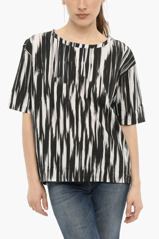 Bluse aus Popeline mit Verlaufseffekt