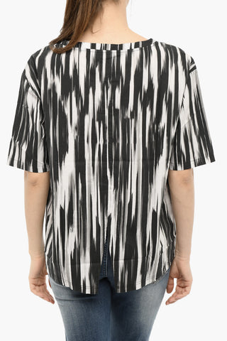 Bluse aus Popeline mit Verlaufseffekt