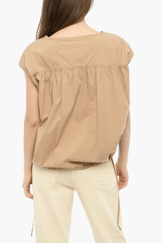 Cotton Popeline Blouse with Laces