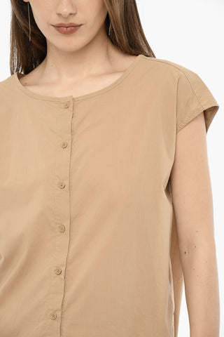 Cotton Popeline Blouse with Laces