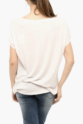Solid Color V- Neck T-Shirt