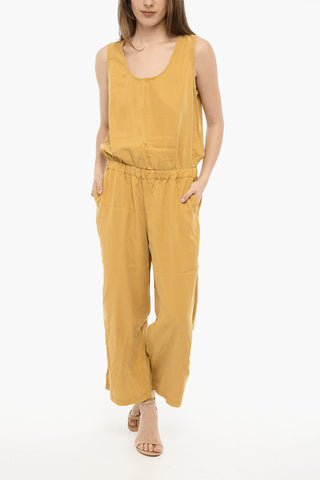 Cut Out Details Back SUMMER FLUID Flared Jumpsuit