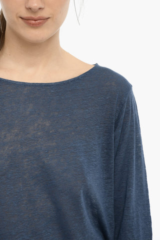 3/4 Sleeve Lightweight Linen T-shirt