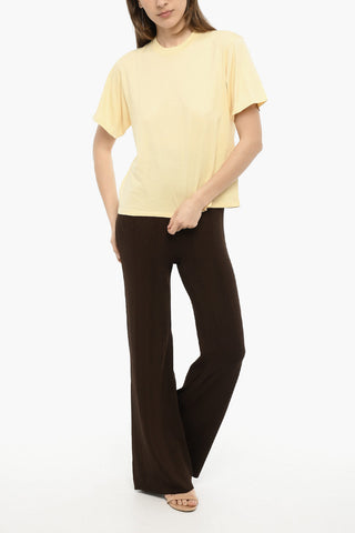 Solid Color TELANTO Crew-Neck T-shirt