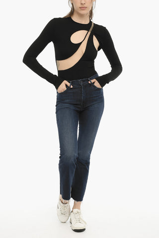 Frayed Hem Stretch Denim THE INSIDER Jeans
