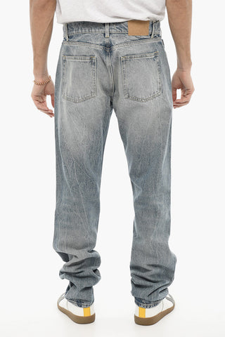 Vintage Effect Straight Leg Jeans 21cm