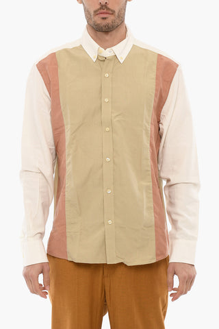 Camicia a Quadri Rip Stop con Bottoni Logati
