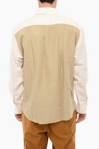 Camicia a Quadri Rip Stop con Bottoni Logati