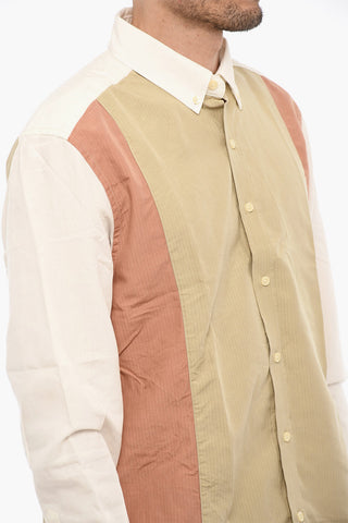 Camicia a Quadri Rip Stop con Bottoni Logati