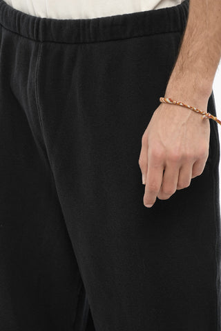 Joggers in Cotone Garzato a Tinta Unita