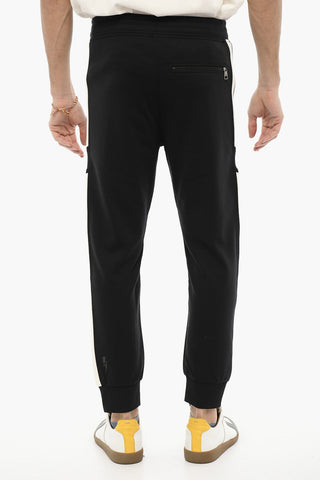 Skinny Fit Joggers with Contrasting Side Bands