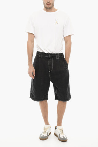 트윌 쇼츠 RIC 노출된 솔기