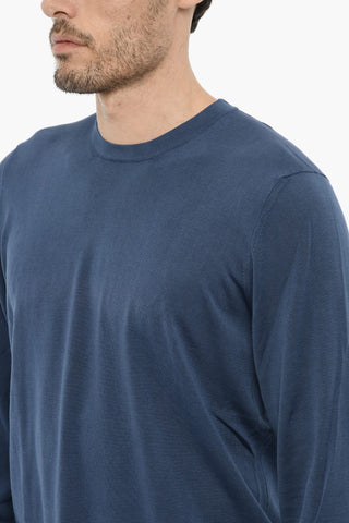 Lightweight Cotton Crew-neck Sweater