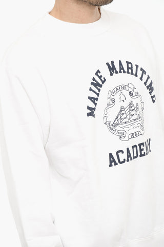 Fleeced Cotton MAINE MARITIME ACADEMY Crew-neck Sweatshirt